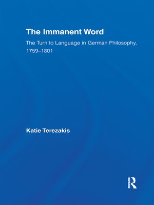 cover image of The Immanent Word